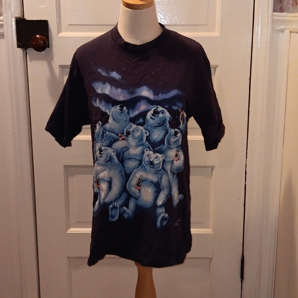 Vintage 1994 Coke Coca-Cola polar bears shirt single stitched unisex made in USA